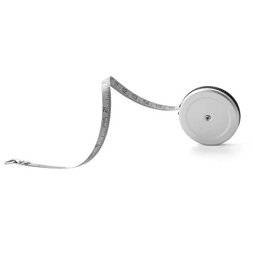 Small Tape Measure, Mini Retractable Dual Sided 80 Inch/2 M Measuring Tape | Silver Measure Tape - style: Round