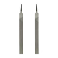 HARFINGTON 2pcs Flat Thin Cut File 12" Double Cut Teeth High Carbon Steel Hand Rasp File without Handle for Metal Wood Deburring Removing - size: 12", style: Thin
