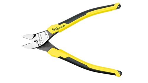 Tsunoda PKN-200TG, High-Leverage Heavy-Duty Diagonal Cutters, Wire Cutters, 8-Inch (200mm), Made in Japan - size: 8-inches Elastomer Handle