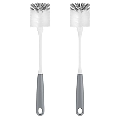 MR.SIGA Long Handle Bottle Brush, Non-Scratch Water Bottle Brush Cleaner - color: Gray