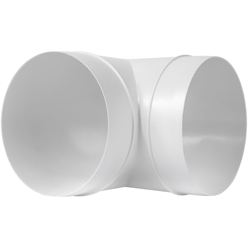 Vent Systems 5" inch Elbow 90 degree Duct Pipe Connector Flexible Round Tube Ventilation Hose ABS Plastic 125 mm - size: 5''