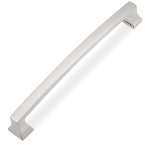 COTYKILEY 10 Pack 6.3 Inch(160mm) Brushed Satin Nickel Cabinet Handles Kitchen Cabinet Pulls Cabinet Door Handles Kitchen Cabinet Hardware - color: Brushed Satin Nickel, size: 6-1/4" Hole Center（160MM）