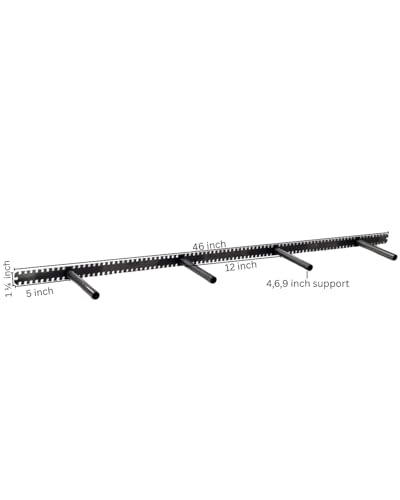 Floating Shelf Brackets - Sheppard Brackets - Easy Install - Heavy Duty (46 inch) - size: 46 inch