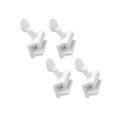 QCAA Single Small Sliding Window Security Lock, Aluminum, White Coated, 4 Pack, Made in Taiwan - color: White(1/8"), size: 4pack