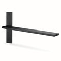 Floating Shelf Bracket Heavy Duty 1/2" Thick Free Hanging Countertop Support Bracket 1 Pack 20" Lx2.5 W Hidden Shelf Bracket for Floating Wall Countertops, Bars, Desks, Bench Seats, Vanities, Mantels - size: 20 Inch, style: Black- 1 pack