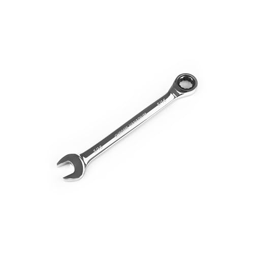 Egofine 5/16 inch Ratcheting Combination Wrench SAE, Industrial Grade Gear Spanner with 12-Point Design, 72-Tooth Ratchet, Chrome Vanadium Steel - size: 5/16"