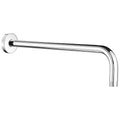 Shower Arm with Flange, 15 Inches Wall Mount Replacement Extension Showerhead Arm For Fixed Shower Head, Chrome - color: Chrome, style: 15 Inch