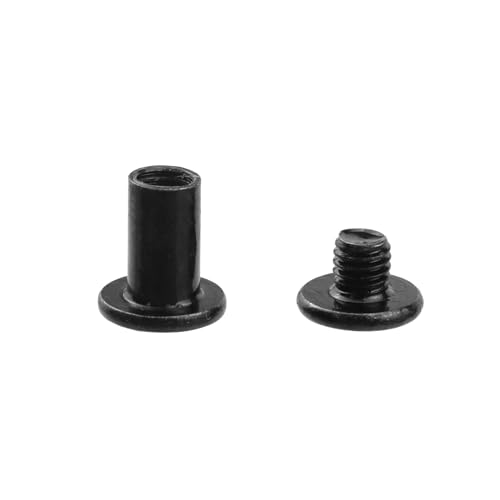 20 Sets M5 x 10mm Black Binding Post Screws,Hex Drive Rivet Socket - size: M5 x 10mm