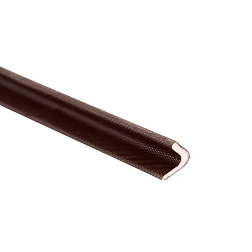Adhesive V Shape Weatherstrip, Weather Stripping Door Seal Strip Foam Door Frame Insulation Side Jamb Bottom Groove Gap Filler Soundproof V Weatherstripping (Dark Brown, 1/2 in x 1/2 in x 26 Ft) - color: Dark Brown