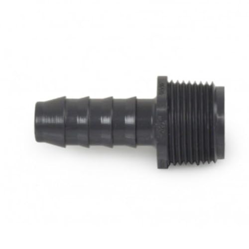 PVC Barbed Hose Connector -1/2 Inch Barbed Insert x 3/4 Inch Male NPT Threaded PVC Reducing Adapter, Sch 40-Garden Hose Fittings - Barbed Connector Hose Adapter Fitting For Water Hose - size: 1/2" Barbed Insert x 3/4" MNPT, style: Adapter