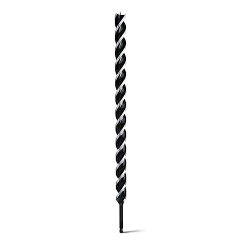 1-1/5" x 24" Auger Drill Bit for Soft and Hard Wood,Hex Shank - size: 1-1/5", style: 24"