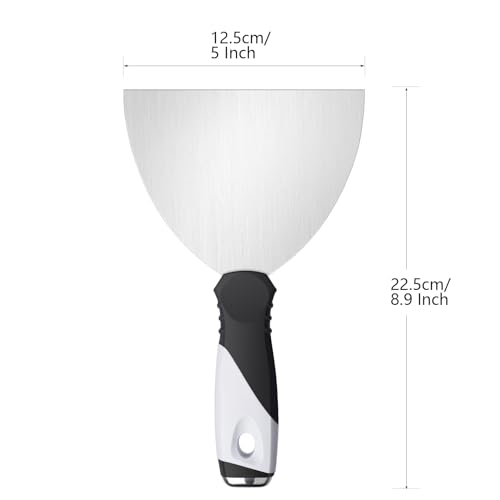 Mister Rui 3Pack 3" 5" 6" Stainless Putty Knife & Paint Scraper, Hammer End - color: 3"5"6" Putty Knife