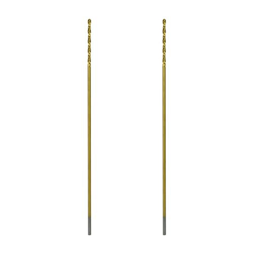 Greycore Tools 3/32 Inch x 6 Inch Cobalt Aircraft Extension Bit – 2 Pack M35 Cobalt Drill Bit, Industrial Titanium Coating – Drill Bits for Steel, Hard Metal, Cast Iron, Wood, Plastic (3/32" x 6") - size: 3/32" x 6", style: 6" Length