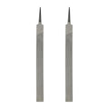 HARFINGTON 2pcs Flat Medium Cut File 12" Double Cut Teeth High Carbon Steel Hand Rasp File without Handle for Metal Wood Deburring Removing - size: 12", style: Medium