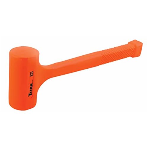 Titan 63124 1.5lb Dead Blow Hammer with Steel Shot Filled Head, Spark & Rebound Resistant, 13" Non-slip Diamond Textured Handle - size: 24oz