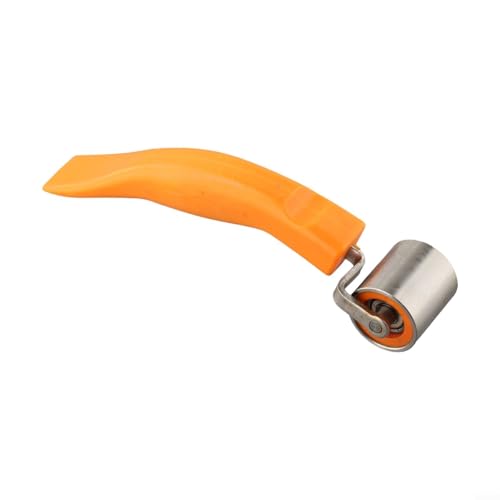 Steel Wallpaper Seam Roller Edge Pressure Tool Orange Ergonomic Handle Stainless Steel Roller for Vinyl Film