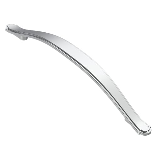 Alzassbg Polished Chrome Cabinet Pulls and Handles 10 Pack, AL3028CP - color: Polished Chrome, size: 6-1/4" Hole Center