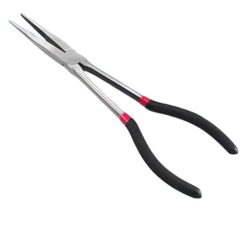 Extra Long Needle Nose Pliers，11 Inches Long Reach Straight Needle Nose Pliers Designed for Mechanics, Technicians, and Contractors| Milled-Jaws | Steel