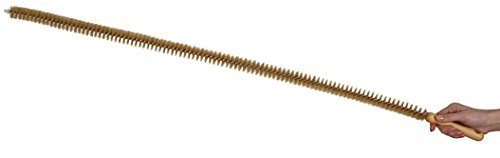 KONEX 45" Dryer Vent Cleaner Brush Flexible Lint Trap Cleaning Tool with Horsehair Bristles - style: Medium-Stiff Natural Bristle