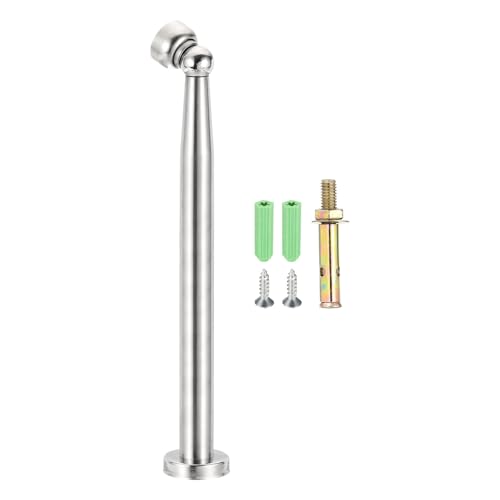 uxcell 11.4" Magnetic Door Stoppers, Wall Floor Mounted Magnetic Door Catch Holder, Stainless Steel Door Stops for Bedroom, Bathroom, Kitchen, Office, Silver - size: 11.4"