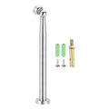 uxcell 11.8" Magnetic Door Stoppers, Wall Floor Mounted Magnetic Door Catch Holder, Stainless Steel Door Stops for Bedroom, Bathroom, Kitchen, Office, Silver - size: 11.8"