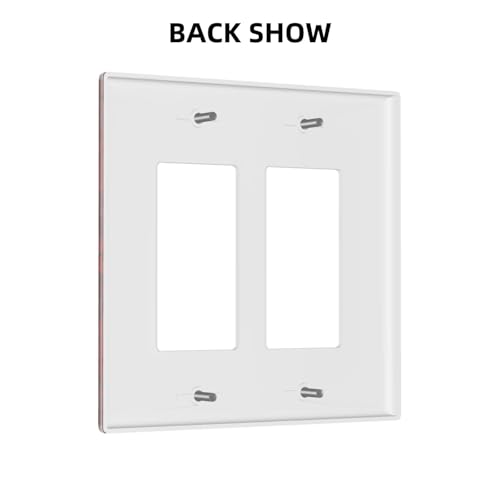 Spider Web Double Rocker Switch Cover Plate | Fits standard 2-gang toggle and rocker switches, Durable polycarbonate thermoplastic with fade-resistant printed finish - color: Spider Web, size: Double Rocker
