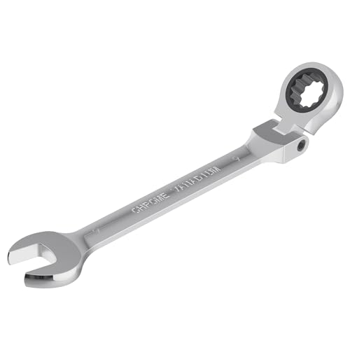 9mm Flex-Head Ratcheting Combination Wrench, 9mm Metric - size: 9mm