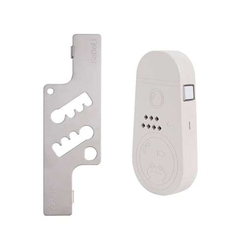 CGPLUS Security Door Stopper Alarm SEDOLI 100DB Siren for Safe Stay, Home, Travel - color: alarm ivory