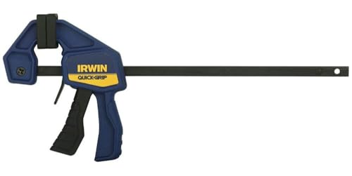 IRWIN QUICK-GRIP Bar Clamp, One-Handed, Micro, 4-1/4-Inch (1964746), Yellow - size: 1 count (Pack of 1)