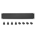 1 Set 2U Blank Panel, Metal Rack Mount Filler Panel Kit with Screws and Nuts for 19 Inches Network Enclosure Server Rack Cabinet Cable Accessories, Black - size: 88.5mm (2U)