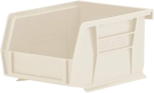 Akro-Mils 30210 AkroBins Plastic Storage Bins, 5"x4"x3", Stone, 24-Pack - color: Stone