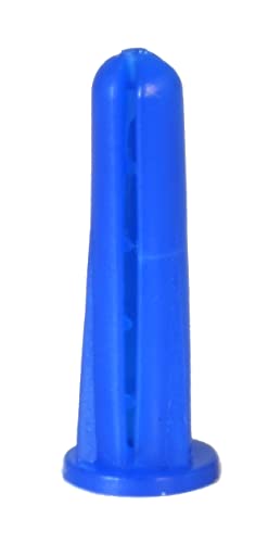 CONFAST® #8-10 Plastic Conical Blue Bantam Drywall Wall Anchor Kit PAK810, Includes (100) Anchors, (100) Screws and (1) Drill bit (201 Pieces) - size: #8 #10