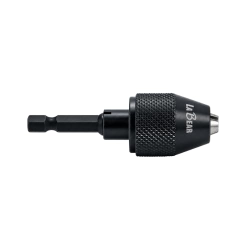 LABEAR Keyless Drill Chuck Adapter, 1.5-6mm, 1/4" Hex Shank - size: 1.5-6mm