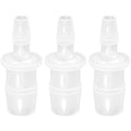 Plastic Hose Barb Reducer Pipe Fittings, 5/8" to 1/2" Hose ID Connectors Joint Splicer Mender Adapter Union Boat Water Air Aquarium O2 Fuel (Pack of 3) - size: 5/8" to 1/2"