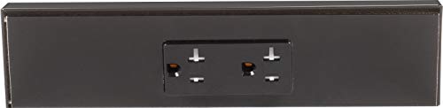 Task Lighting TR Series Angle Power Strip, 9 inch, 1 Dual Receptacles, Black - color: Black, size: 9 Inch