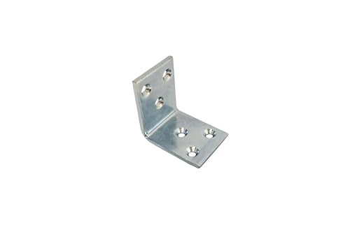 QCAA Heavy Duty Wider L Bracket 3.0mm(0.118") Thickness, 90 Degree, for Wooden Frame Bed Furniture Bookshelf, 40 x 40 x 30 x 3.0 mm, Made in Taiwan, 12 Pack - color: 40mm, size: 12 Pack