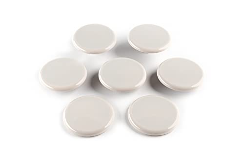 Super Sliders 3 1/2" Round Reusable Furniture Sliders for Carpet Easily Move Medium to Large Sized Items Across Carpet, 4 Pack Beige - color: Beige, size: 4 Count (Pack of 1)