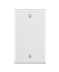 Leviton 88014 001-88014-WHT Single Gang White Blank Box Mounted Plastic Wallplate, 1-Pack - color: White, size: Pack of 1