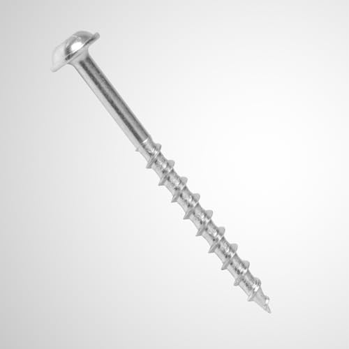 POWERTEC 100 PK Pocket Hole Screws, Maxi-Loc Head, #2 Square Drive, 2" Coarse Thread for Pocket Hole Jig, Heavy-Duty Furniture, Workbenches, Table Legs & Framing (72265) - style: 100PK 2" Coarse Maxi-Loc Screws
