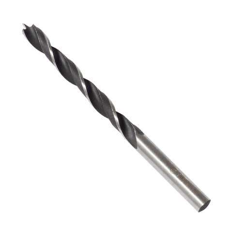 BOSCH BP14603 1/4 in. Brad Point Bit - Precise Starts, Clean Holes, Accurate Wood Drilling, Handheld Drill/Drill Press Compatible - size: 1/4" DIAMETER