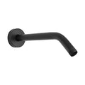 Shower Arm with Flange and Teflon Tape, Wall Mounted Shower Pipe 304 Stainless Steel Extension Arm for Fixed Shower Head & Handheld (10 Inch, Matte Black) - color: Matte Black, style: 10 Inch