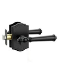 Asidrama 6 Pack Matte Black Privacy Interior Door Handles - color: Matte Black