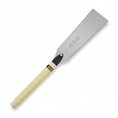 Fujiwara 9.4" Japanese Double-Edge Pull Saw, Made in Japan, High-Carbon Steel Blade, Two Tooth Options for Fast & Fine Woodworking Cuts - forest Originals