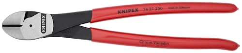 KNIPEX Tools KNIPEX 74 21 250 High Leverage Angled Diagonal Cutters