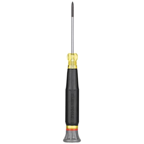 Klein Tools 6222 Mini Precision Screwdriver, #00 Phillips, Features Cushion-Grip Handle, Rotating Cap and Color Coded Ring, 2-Inch Shank - style: #00 Phillips