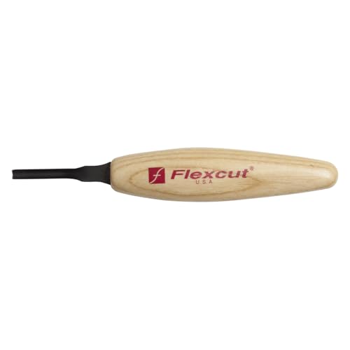 FLEXCUT Micro Shallow/Deep U-Gouge, Razor Sharp High Carbon Cutting Blade - color: Micro Shallow U-Gouge, size: 3 mm