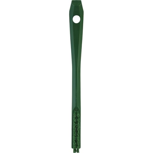 Vikan 44012 Brush,Detail,Stiff,9" x .5",PP/PBT,Green - color: Green