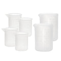 Gartful 250ml & 100ml Silicone Measuring Cups, Silicone Mixing Cups for Epoxy, Resin Arts, Glue, Jewelry Casting Molds, Acrylic Paint Pouring, Cup Making, Waxing, Crafts, Nonstick Reusable, Set of 6 - size: Large-250ml*2+100ml*4