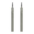 HARFINGTON 2pcs Flat Coarse Cut File 8" Double Cut Teeth High Carbon Steel Hand Rasp File without Handle for Metal Wood Deburring Removing - size: 8", style: Coarse