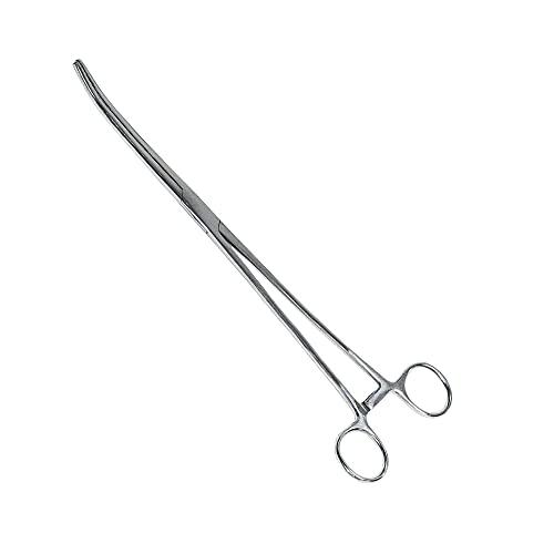 SURGICAL ONLINE 2-Piece Curved & Straight 9" Hemostat Set - Stainless Steel Locking Tweezer Clamps - Ideal Hemostats for Nurses, Fishing Forceps, Crafts and Hobby - size: 9"